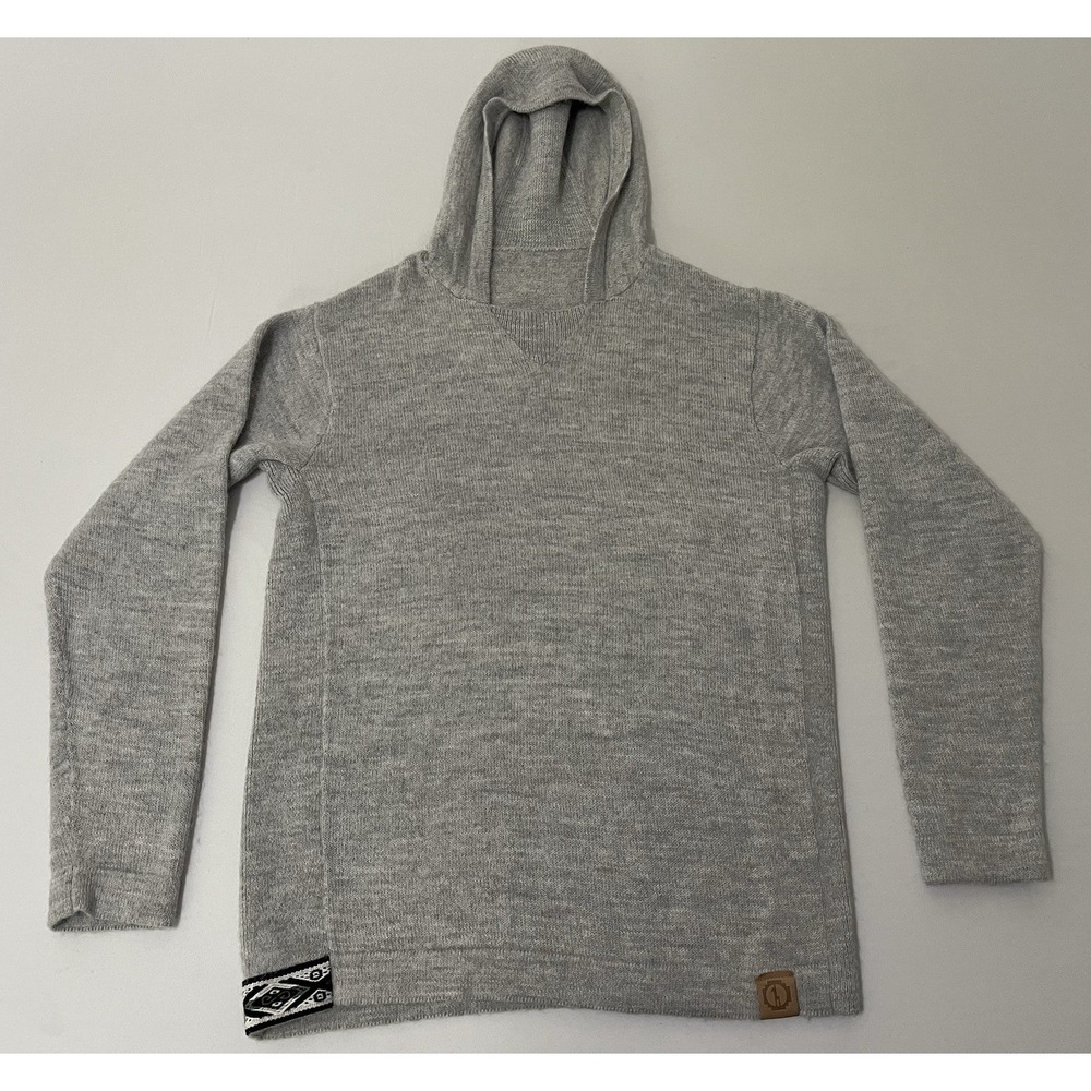 Paka The Hoodie Royal Alpaca Unisex XS Gray Handmade Outdoors Hiking Pullover